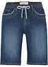 Bermuda en jean, coupe slim, taille mi-haute, bonprix