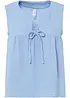 Blouse sans manches en gaze de coton, bonprix