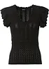 T-shirt fluide en maille ajourée, bonprix
