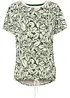 T-shirt court-long avec lien à nouer, bonprix