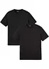 Lot de 2 T-shirts 100% coton, bonprix