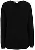 Pull col rond en maille milano côtelée, bonprix