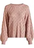 Pull en maille ajourée, bonprix