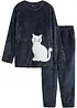 Pyjama en polaire texturée avec application, bonprix
