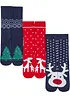 Lot de 3 paires de chaussettes thermiques avec intérieur éponge doux, bonprix