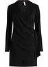 Robe courte en crêpe texturé, style portefeuille, bonprix