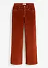 Pantalon en velours côtelé extensible, large, John Baner JEANSWEAR