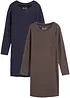 Robes en jersey coton extensible par lot de 2, bonprix
