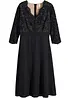 Robe en crêpe avec dentelle, bonprix