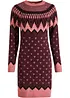Robe en maille jacquard, bonprix