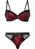 Soutien-gorge à coques et armatures + string (ens. 2 pces), bonprix