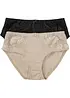Lot de 2 slips Maxi avec dentelle, bonprix