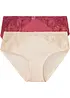 Lot de 2 slips Maxi avec dentelle, bonprix