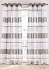 Transparente Gardine mit Querstreifen Druck (1er Pack), bonprix