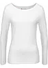 T-shirt manches longues près du corps, bonprix