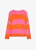 Pull en fine maille à larges rayures, bonprix