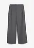 Pantalon à pinces avec taille haute élastiquée, bonprix