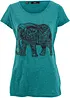 Shirt mit platziertem Print aus Bio-Baumwolle, kurzarm, bonprix