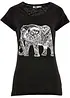 Shirt mit platziertem Print aus Bio-Baumwolle, kurzarm, bonprix