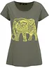 Shirt mit platziertem Print aus Bio-Baumwolle, kurzarm, bonprix