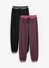 Lot de 2 pantalons en molleton, bonprix