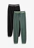 Lot de 2 pantalons en molleton, bonprix