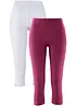 Lot de 2 leggings corsaire étroits, bonprix