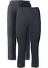 Lot de 2 leggings corsaire étroits, bonprix