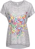 T-shirt à imprimé papillon, bonprix
