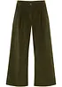 Jupe-culotte en velours côtelé stretch avec taille haute confortable, longueur 7/8, bonprix
