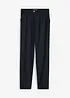 Pantalon cropped taille haute en lin et viscose, bonprix