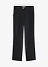 Pantalon taille haute en lin et viscose, bonprix