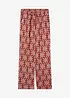 Pantalon palazzo imprimé avec taille élastiquée, bonprix