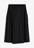 Jupe midi à taille élastiquée, bonprix