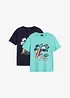 Lot de 2 T-shirts en coton, bonprix