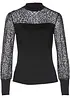 T-shirt manches longues en viscose mélangée, bonprix