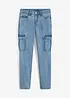 Jean cargo Straight délavé, bonprix
