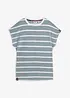 Shirt mit Streifen, kurzarm, bonprix