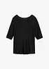 T-shirt à col rond en viscose douce, bonprix