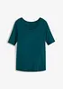 T-shirt à col rond en viscose douce, bonprix