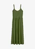 Robe en jersey à volants et patte de boutonnage décorative, bonprix