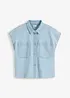 Chemisier en jean court et boxy, bonprix