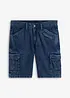 Bermuda cargo en jean, coton, Loose, bonprix