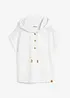 T-shirt col Henley à capuche, bonprix