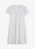 Polokleid mit Lochstickerei, bonprix