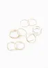 Lot de 8 bagues, bonprix