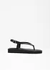 Sandales entredoigt en cuir, bonprix PREMIUM