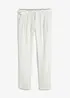 Leinenhose mit Bundfalte und Gürtel, bpc selection