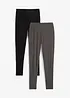 Lot de 2 leggings 100% coton, bonprix