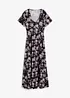 Robe longue et fluide en viscose extensible, bonprix